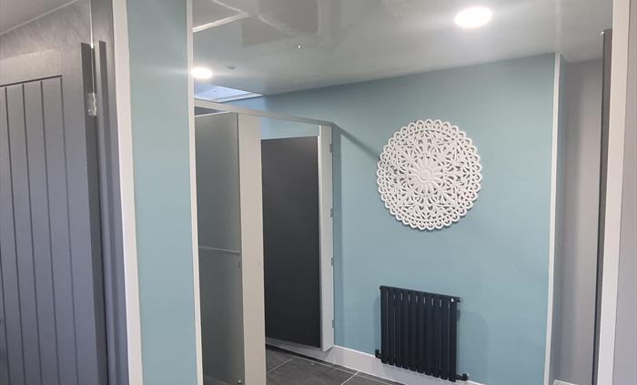 Ladies washroom for the touring and camping pitches